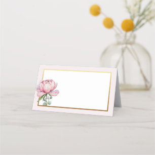 Elegante Platzkarte der Wasserfarben Blank - Bläss