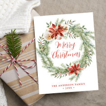 Elegante Poinsettias und Grünanlagen, nicht Foto