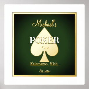 Elegante Poker Spielkarten mit Folienakzent Foliendrucke