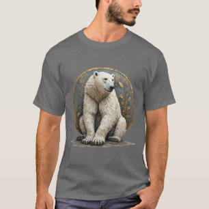Elegante Polarbär-Illustration T-Shirt
