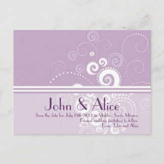 Elegante Polka Dots Save the Date Einladung