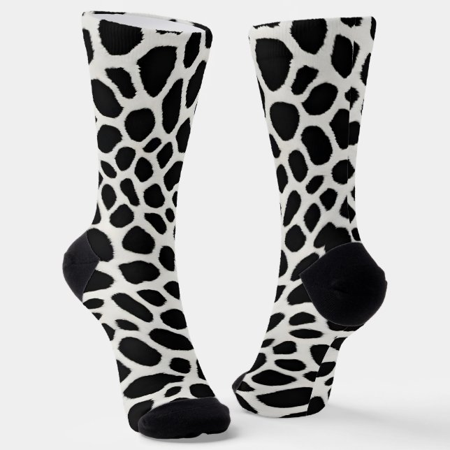 Elegante Popular Luxury White Leopard Collection Socken (Gewinkelt)