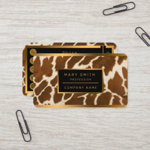 Elegante, populäre Kuh-Imitate Lederkollektion Visitenkarte