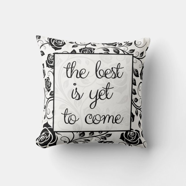 Elegante Positive Message Pillows Kissen (Vorderseite)
