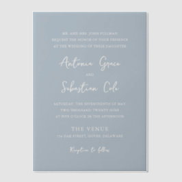 Elegante Powder Blue Modern Wedding