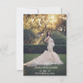 Elegante Pregnancy Announcement Card