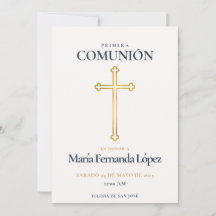 Elegante Primera-Comunión-Goldkreuz