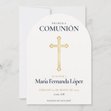 Elegante Primera Comunión Goldkreuz