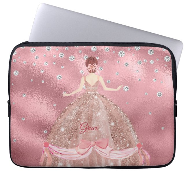 Elegante Princess Laptop Sleeve (Vorderseite)