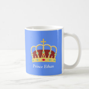 Elegante Prinzenkrone mit Juwelen für Jungen Tasse