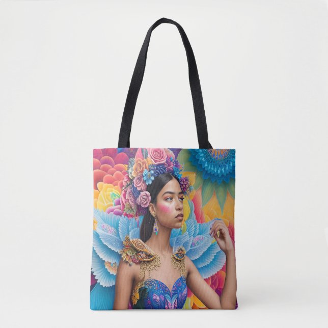 Elegante Prinzessin mit Flügeln  (Vorderseite)
