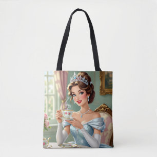 Elegante Prinzessin mit Krone und elegantem Kleid