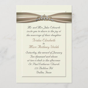 Elegante Prinzessin Wedding Invitation Einladung