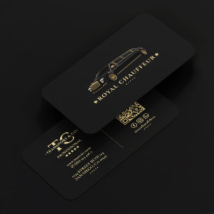 Elegante private Limousinen-Chauffeur-Firma Schwar Visitenkarte