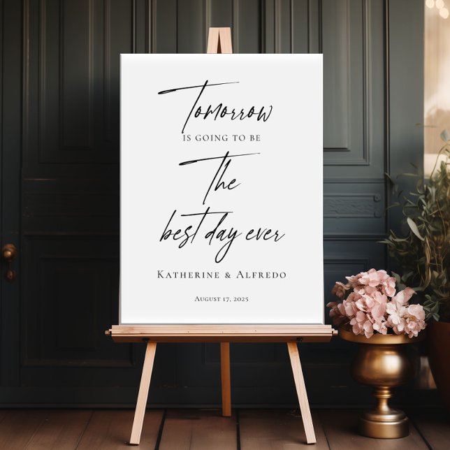 Elegante Probe Abendessen am Abend vor dem Empfang Poster (Von Creator hochgeladen)