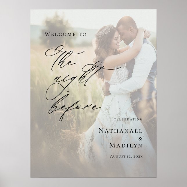 Elegante Probe The Night Before Foto Poster (Vorne)