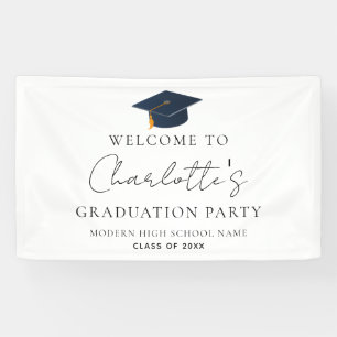 Elegante professionelle Abschlussfeier Mütze Banner