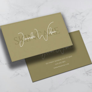 Elegante professionelle minimalistische Hautpflege Visitenkarte