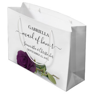 Elegante Pum Lila Rose Trauzeugin Hochzeit Große Geschenktüte