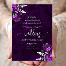 Elegante Pum Silver Floral Wedding