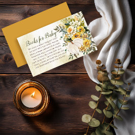Elegante Pumpkin Harvest Baby Shower Books for Bab Begleitkarte