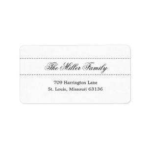 Elegante Punktadressen-Labels Adressaufkleber