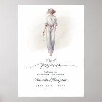 Elegante Pyjamas und Prosecco-Junggesellinnen-Absc