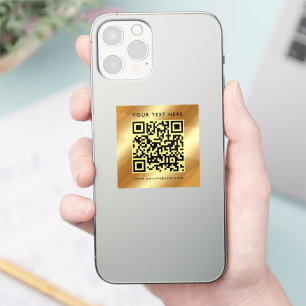 Elegante QR-Code-Vorlage für benutzerdefinierte Te Aufkleber