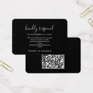 Elegante QR-Code-Website Hochzeit RSVP