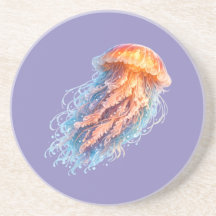 Elegante Qualle Ozean Fantasie Illustration