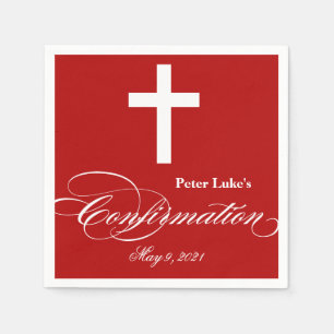 Elegante Querbestätigungs-personalisierte Serviette