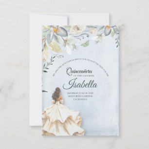 Elegante Quinceanera 15. Geburtstag Save The Date
