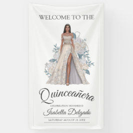Elegante Quinceanera Prinzessin Diamond Glitzer Go Banner