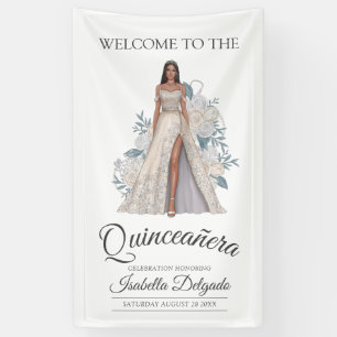 Elegante Quinceanera Prinzessin Diamond Glitzer Go Banner