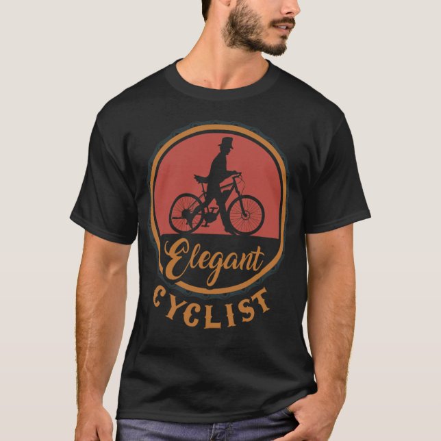 Elegante Radtour Biker Biker Rad Kreuz T-Shirt (Vorderseite)