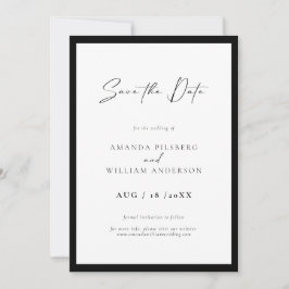 Elegante Rahmen Moderne Save The Date Karte