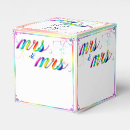 Elegante Rainbow Floral Gastgeschenk Hochzeit Box Geschenkschachtel