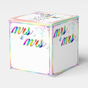 Elegante Rainbow Floral Gastgeschenk Hochzeit Box Geschenkschachtel