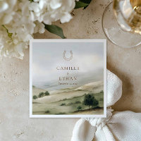 Elegante Ranch-Hochzeitspapier-Servietten