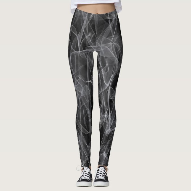 Elegante Raucher-Wirbel - Mystische Ästhetik Leggings (Vorderseite)