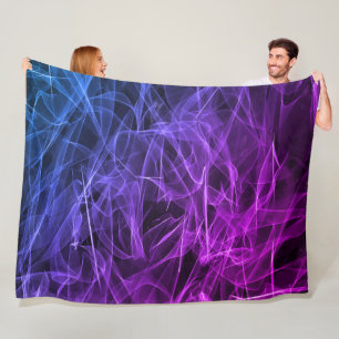 Elegante Rauchwirbel-Textur Fleecedecke
