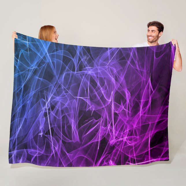 Elegante Rauchwirbel-Textur Fleecedecke (Beispiel)