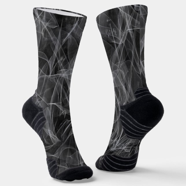 Elegante Rauchwirbel-Textur Socken (Gewinkelt)