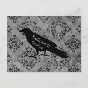 Elegante raven-Grüße Postkarte