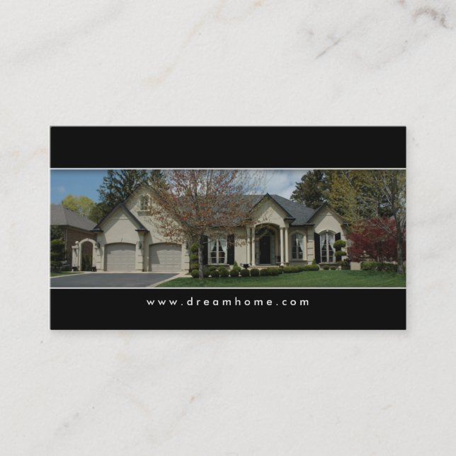 Elegante Real Anwesen House Business Card Visitenkarte (Vorderseite)
