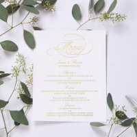 Elegante Real Foil-Karten für Hochzeiten