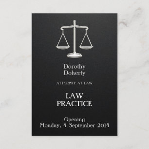Elegante Rechtspraxis Eröffnung der Ankündigung
