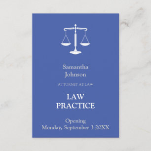 Elegante Rechtspraxis Eröffnung der Ankündigung