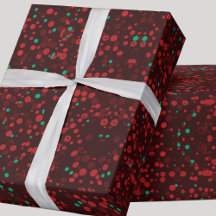 Elegante Red Burgundy Circles Weihnachten