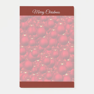 Elegante Red Christmas Notes Post-it Klebezettel